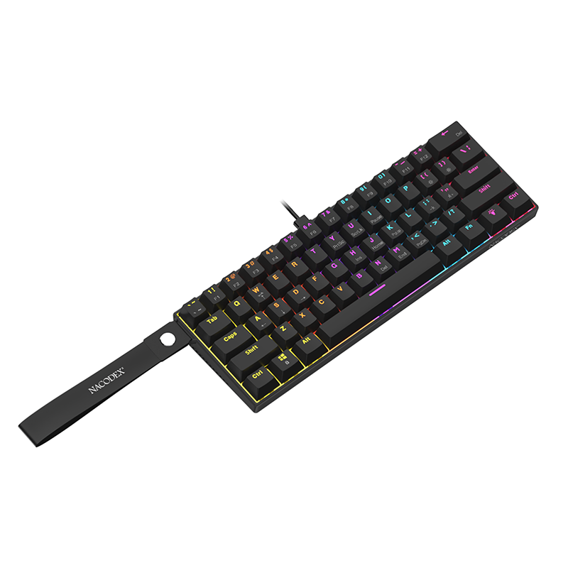 AJAZZ NK61 61-Key Mechanical Keyboard Hot Swapping Red Switch AJAZZ NK61 61-Key Mechanical Keyboard Hot Swapping Red Switch