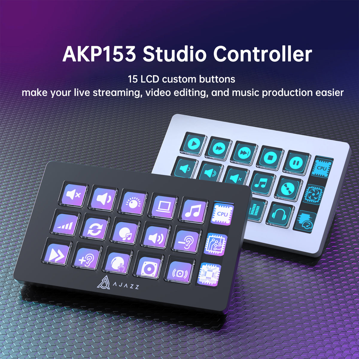 AJAZZ AKP153E Desktop Controller Console Panel With 15 Programmable ...