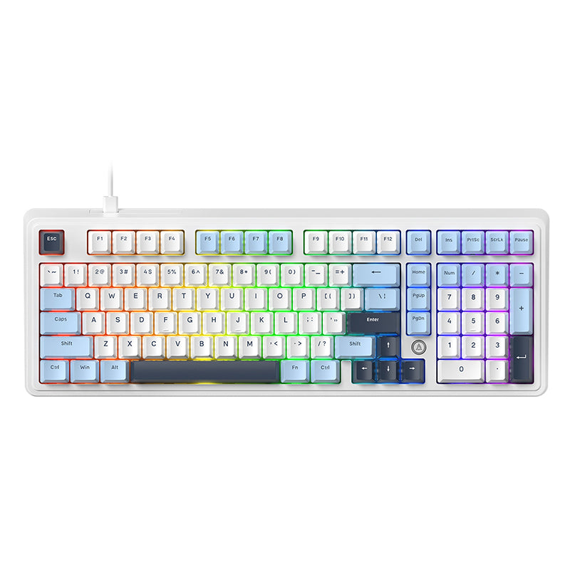 AJAZZ AK980 Wired Gaming mechanical keyboard RGB Hot-swappable