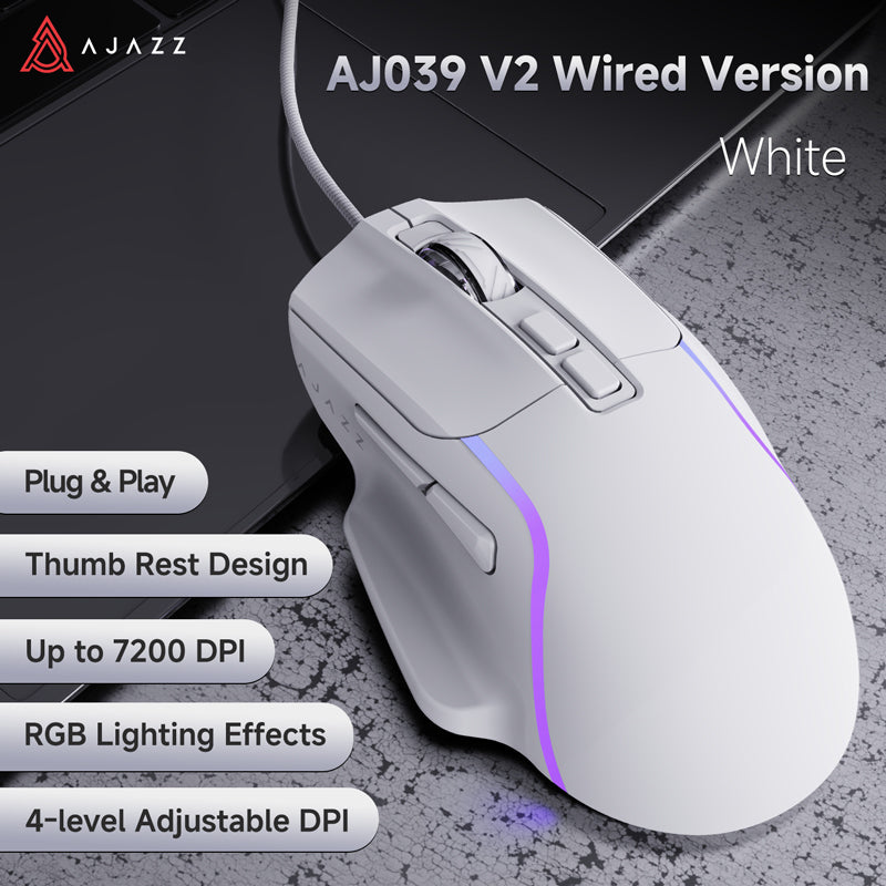 AJAZZ AJ039 V2 Gaming and Office Mouse 7-Button Mouse with