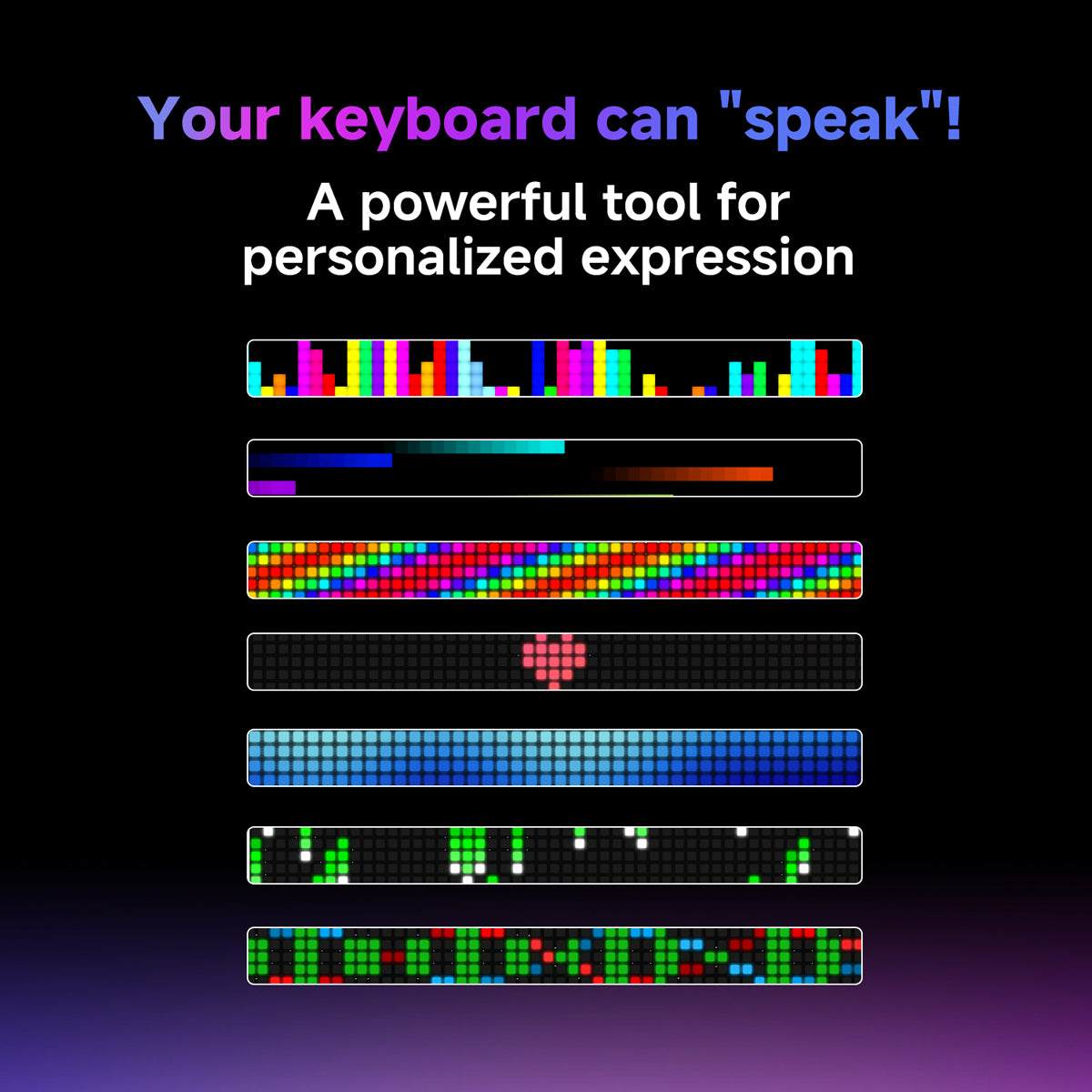AJAZZ Pixel68 Dot matrix large screen mechanical keyboard | Dual