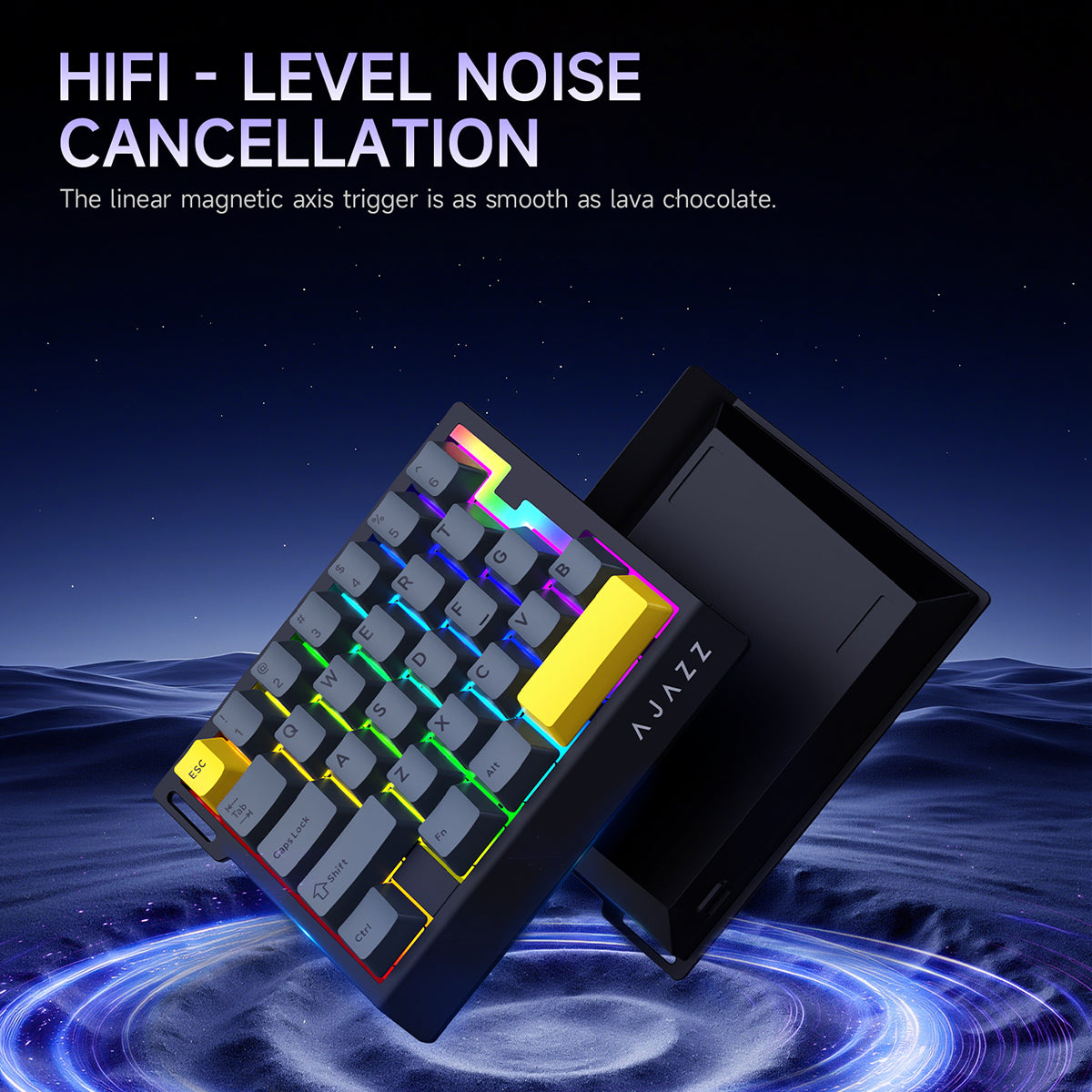 アキ AJAZZ AK029 One-Handed Gaming Keyboard, 29-Key RGB, Full Key