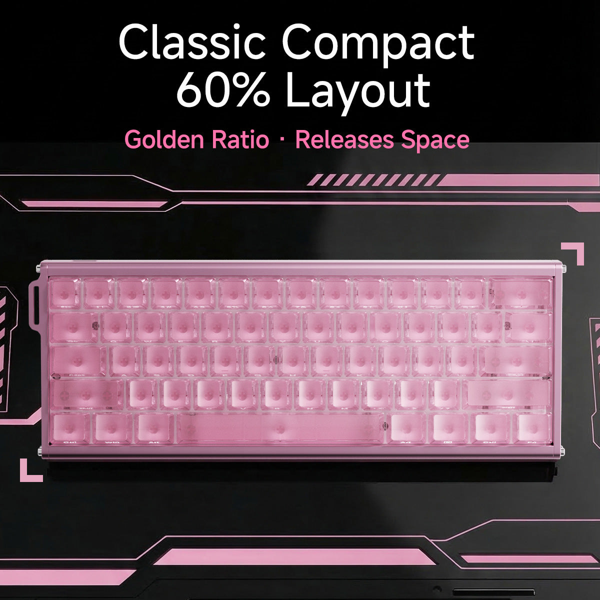 あいぼん‎‎˚₊‧꒰ა ♱ ໒꒱ ‧₊˚ AJAZZ ALUX60 TITAN Full Aluminum MagneticSwitch Keyboard Wired RGB