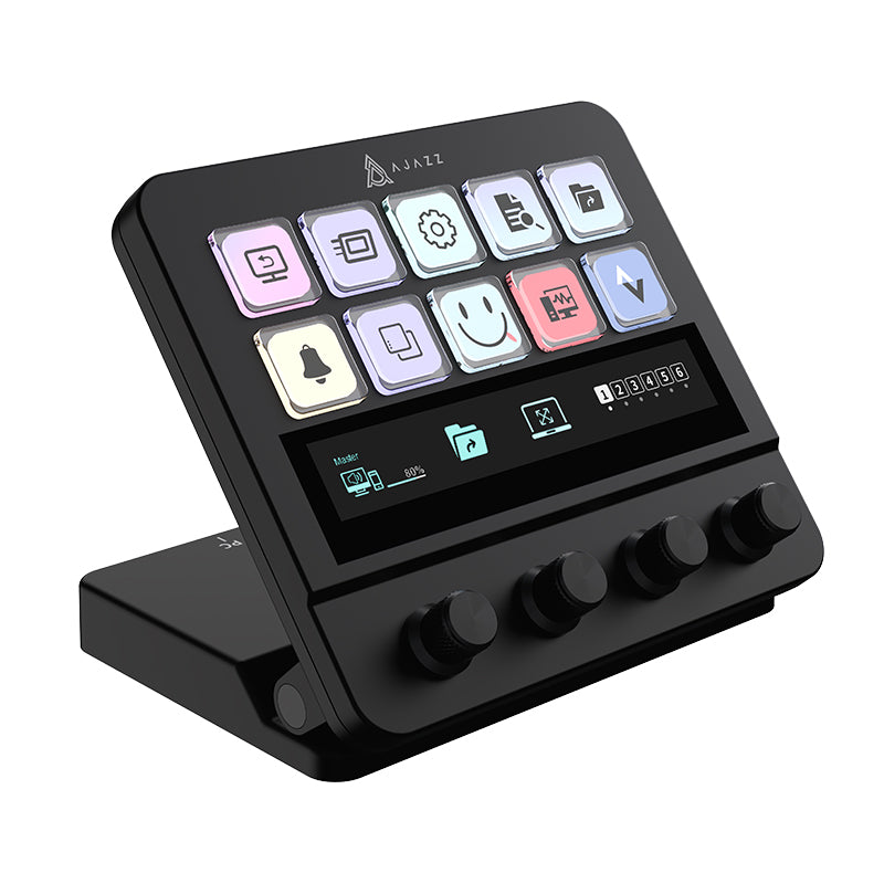 AJAZZ AKP05E Pro 白 White Stream Deck AJAZZ AKP05E Desk Controller