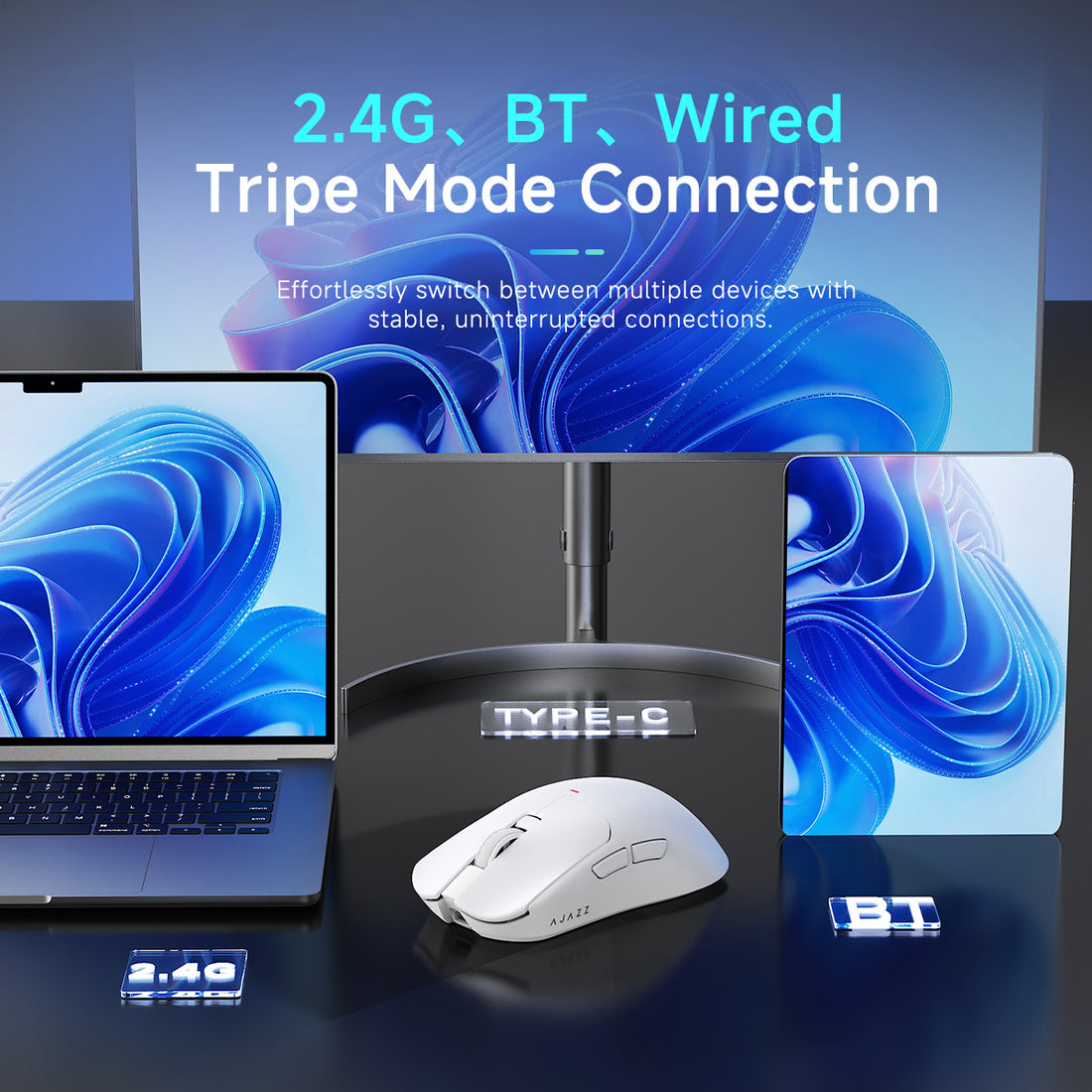 AJAZZ AJ200P NL AI MC Wireless AI Gaming Mouse NearLink Main Control A ...