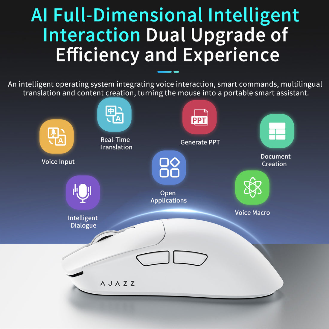 AJAZZ AJ200P NL AI MC Wireless AI Gaming Mouse NearLink Main Control A ...