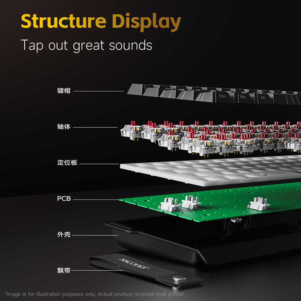 AJAZZ NK68 V2 Mechanica Keyboard with 65-key layout plug and play wire ...