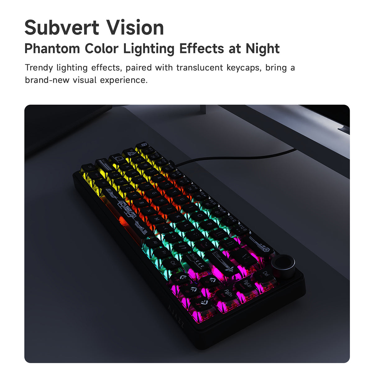 AJAZZ AK690 68-key mechanical keyboard with ergonomic design hot