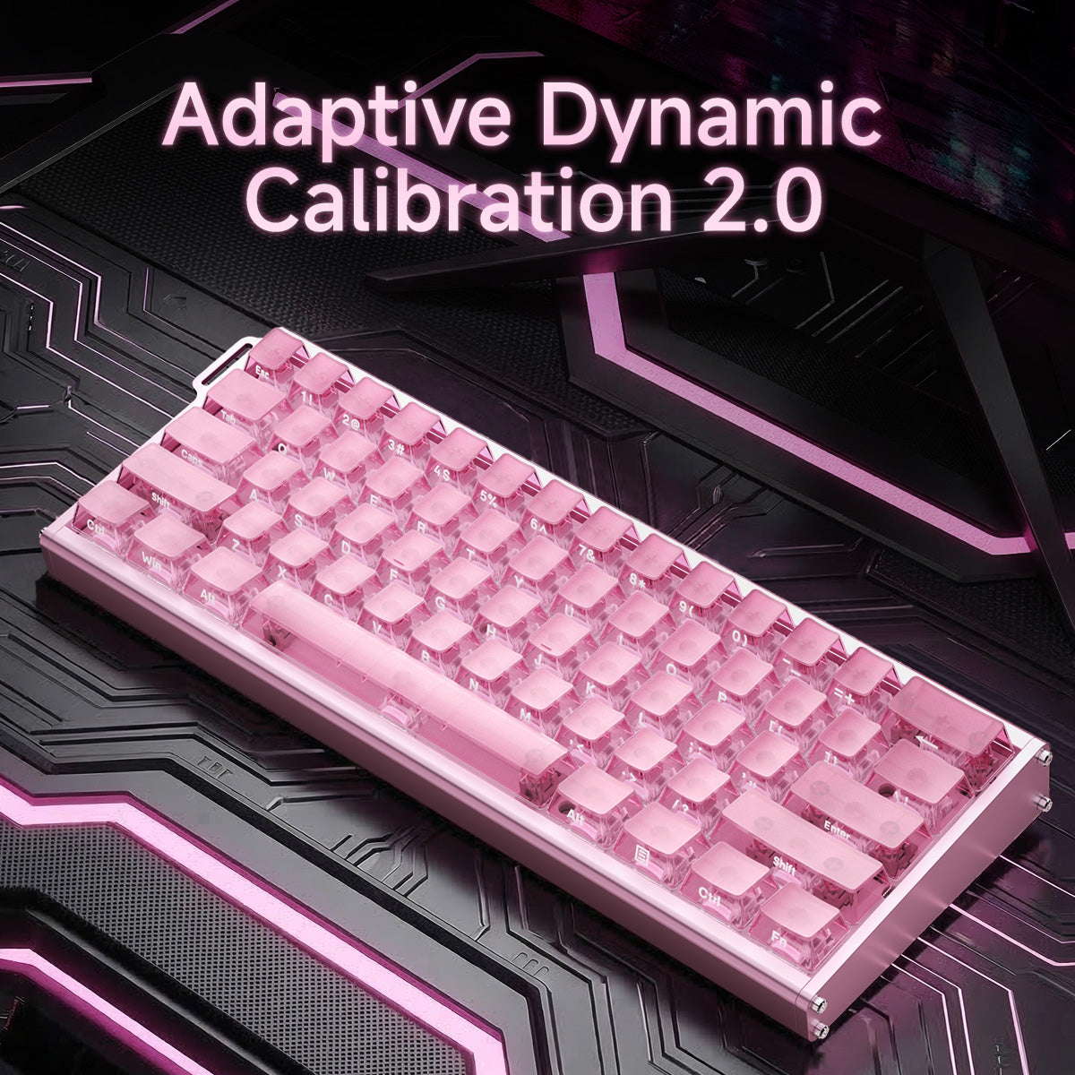 AJAZZ ALUX60 TITAN Full Aluminum MagneticSwitch Keyboard Wired RGB