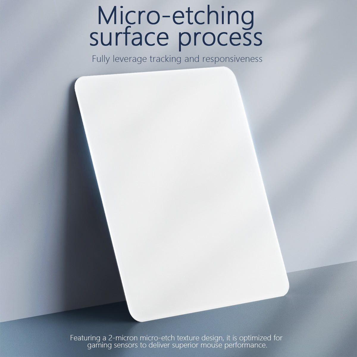 AJAZZ MP05 Tempered Glass Mouse Pad Precision Positioning Micro-etching Process  Nano-coating  Polyurethane Base Surface 450*400*4