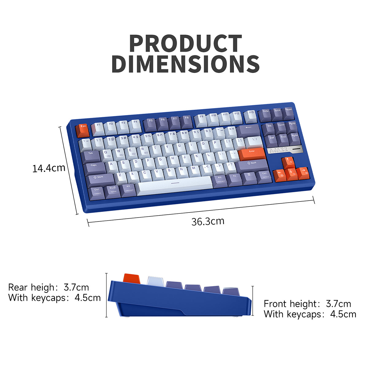 AJAZZ QS87 Mechanical CNC Aluminum Alloy Keyboard – AJAZZ Official