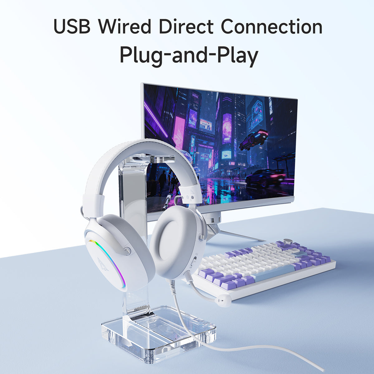 AJAZZZ AHW10 Over-Ear Wired Gaming Headset Virtual 7.1 Surround