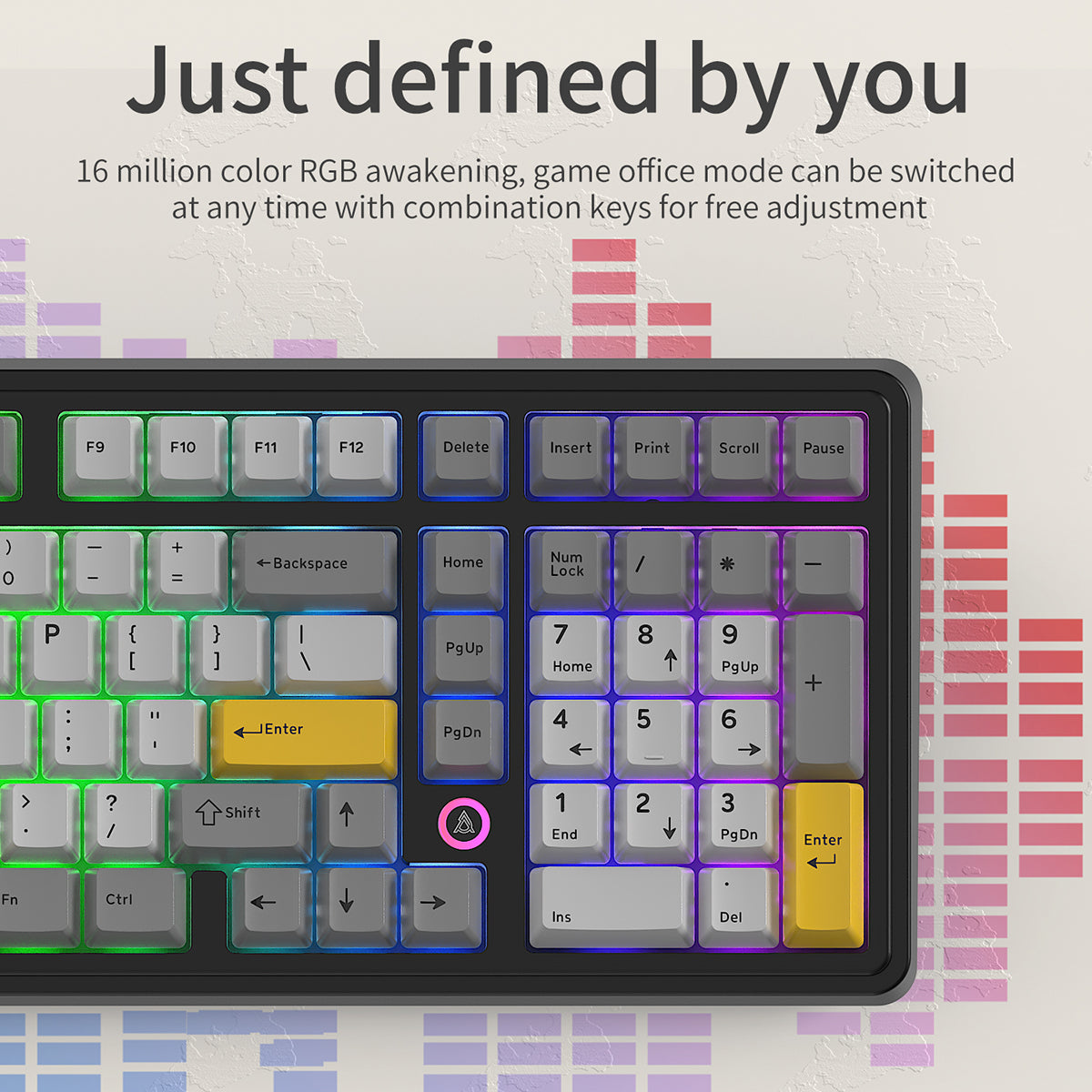 あページ AJAZZ AK980 Wired Gaming mechanical keyboard RGB Hot-swappable