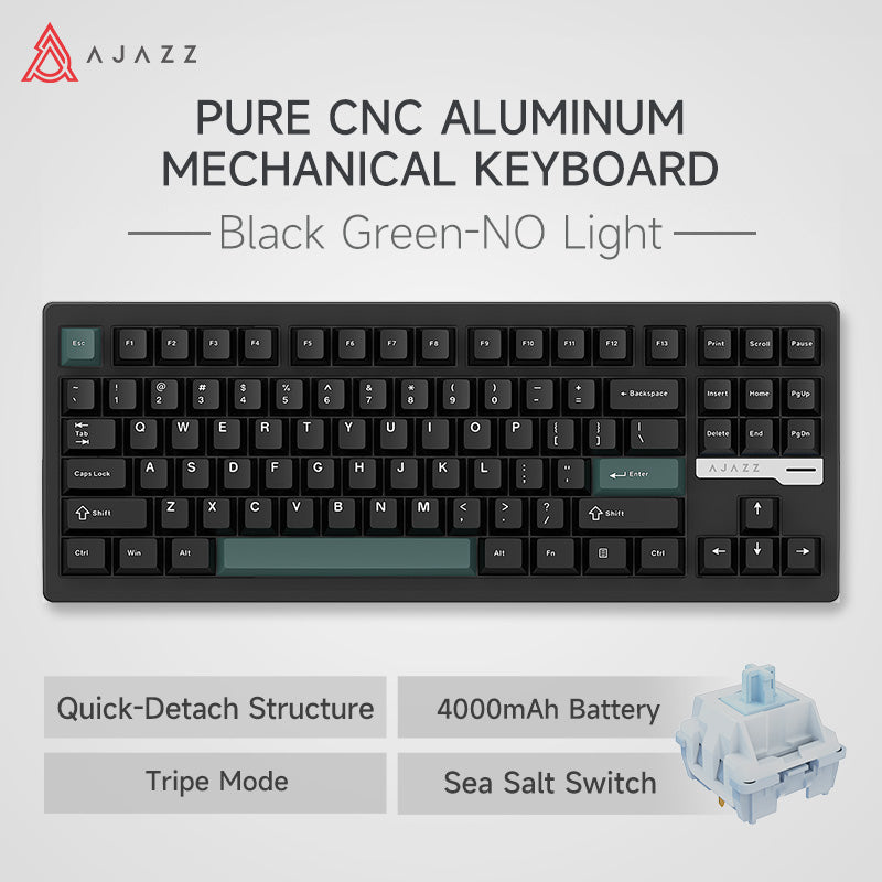 AJAZZ QS87 Mechanical CNC Aluminum Alloy Keyboard – AJAZZ Official