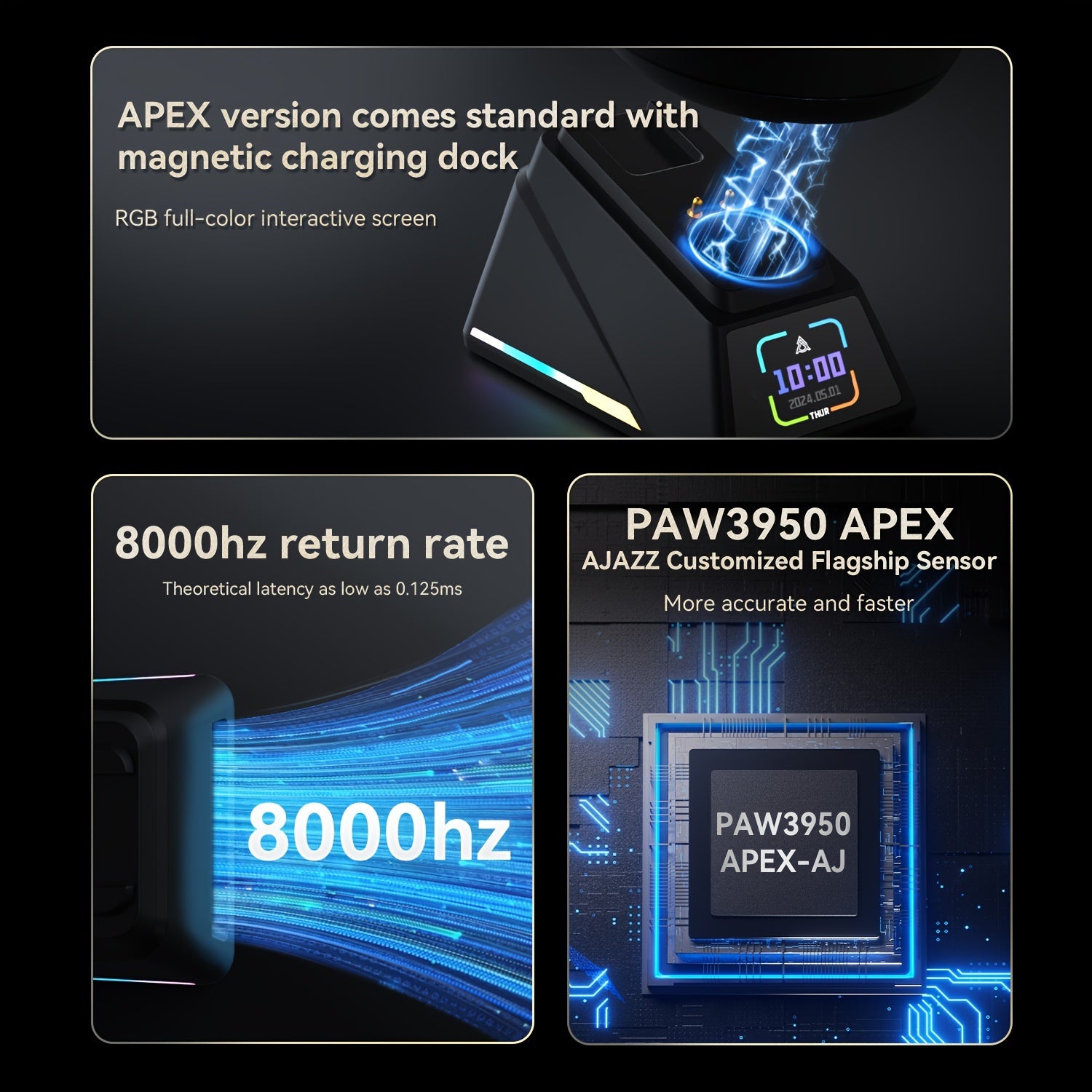 その他 amu AJAZZ AJ179 APEX Tri-mode connection 2.4GHz / Bluetooth