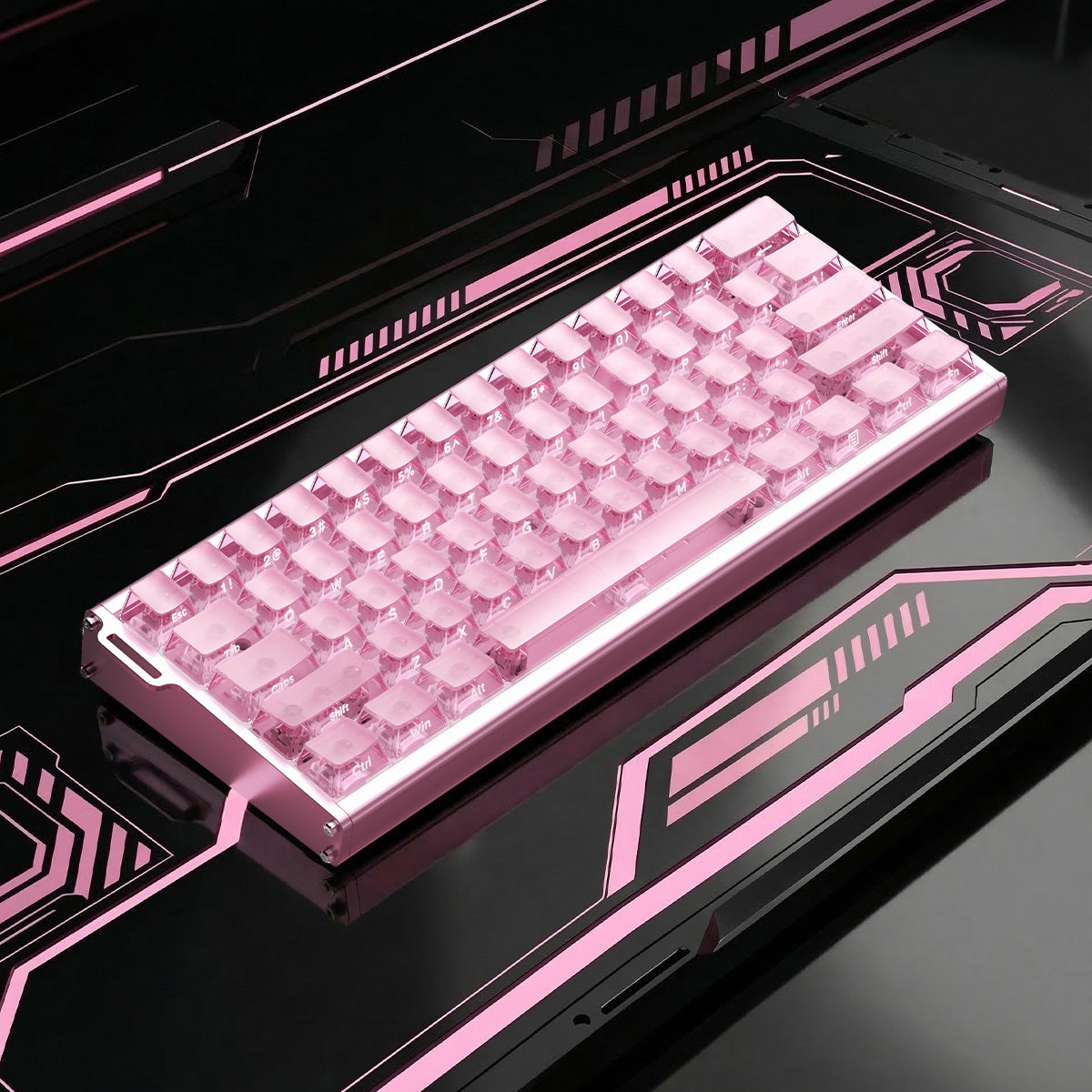 あいぼん‎‎˚₊‧꒰ა ♱ ໒꒱ ‧₊˚ AJAZZ ALUX60 TITAN Full Aluminum MagneticSwitch Keyboard Wired RGB