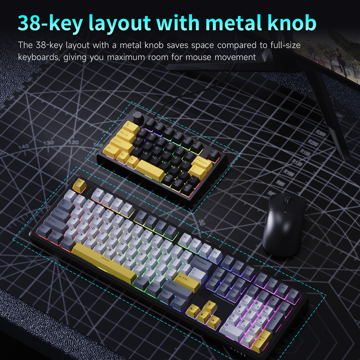 AJAZZ AK039 Wired Esports-Grade Magnetic Switch One-Handed