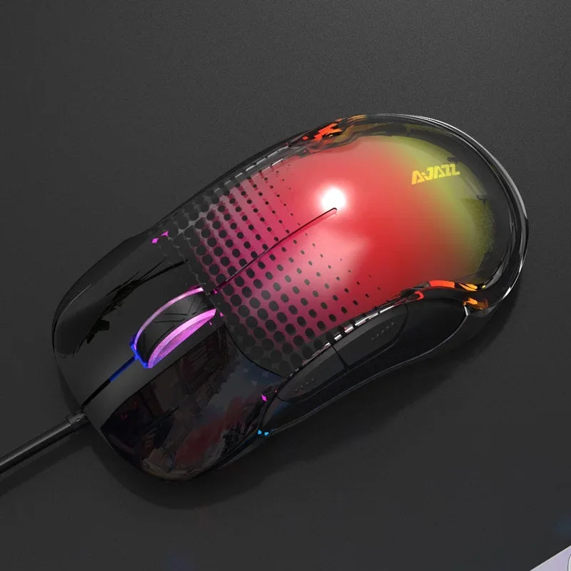 AJAZZ AJ358 Wired Mouse PMW3325 Engine 10000DPI USB Symmetrical Light ...