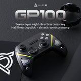 AJAZZ GP100 Wired/wireless Bluetooth Silent Conductive Silicone Button Gaming Mouse 1000mAh Suitable for PC, Switch, Android IOS