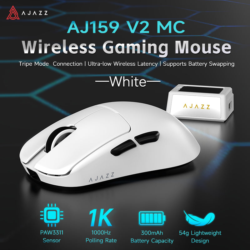 Ajazz AJ159 V2 MC Gaming Wireless Mouse with Professional