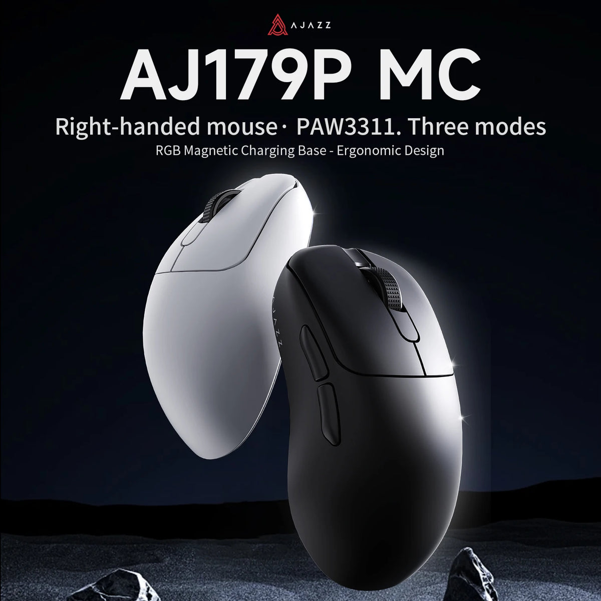 AJAZZ AJ179P MC Three Modes Geaming Mouse With RGB Magnetic AJAZZ AJ179P MC Three Modes Geaming Mouse With RGB Magnetic