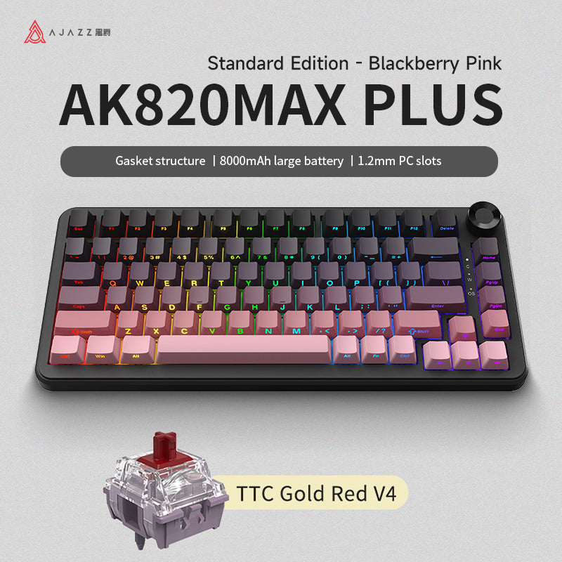 AJAZZ AK820 MAX Keyboard - Wireless Mechanical Keyboard with