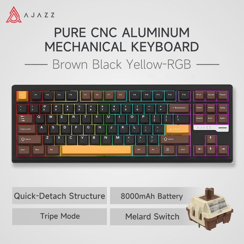 AJAZZ QS87 Mechanical CNC Aluminum Alloy Keyboard – AJAZZ Official