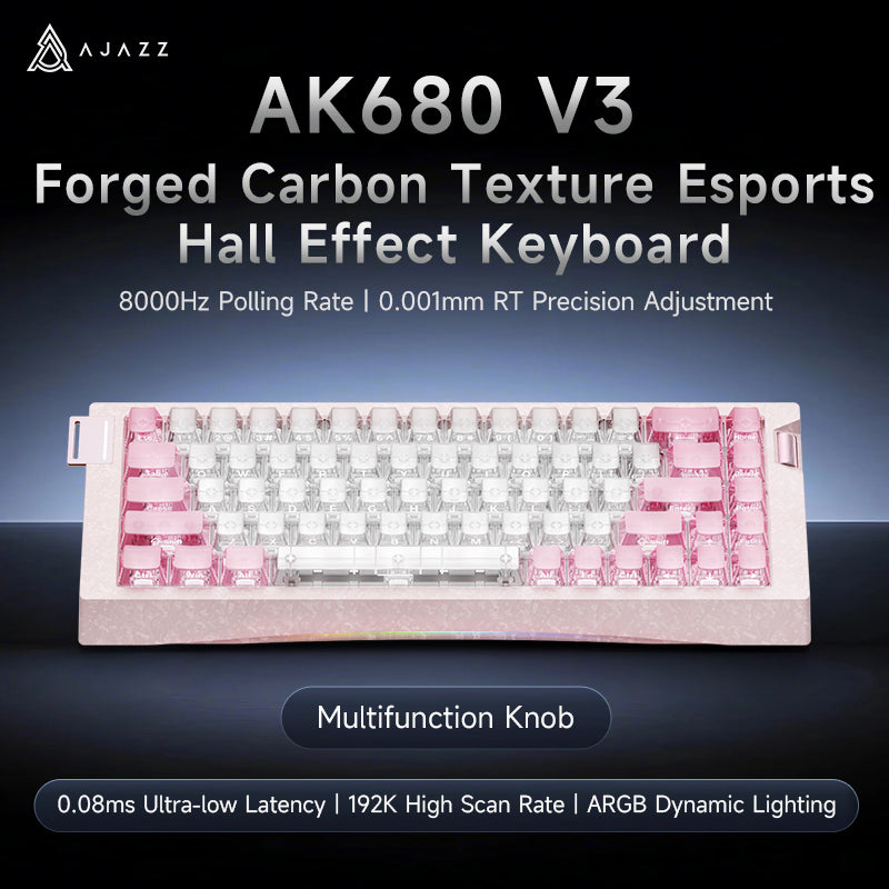 AJAZZ AK680 V3 Magnetic Switch Keyboard, Wired Mechanical Gaming
