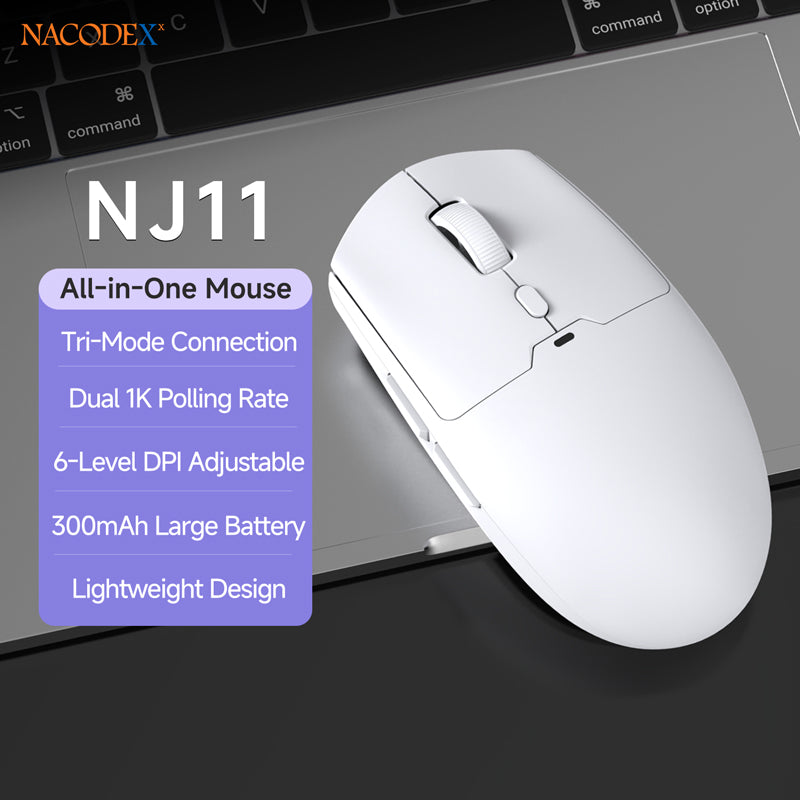 AJAZZ NJ11 Wireless Gaming Mouse with 1000Hz Polling Rate 6-Level