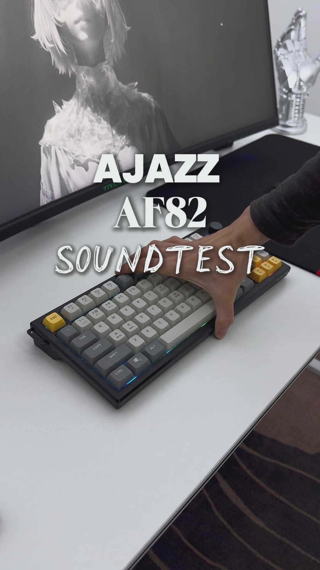 AJAZZ AF82 Gaming keyboard Series Quiet Bluetooth/2.4G Wireless
