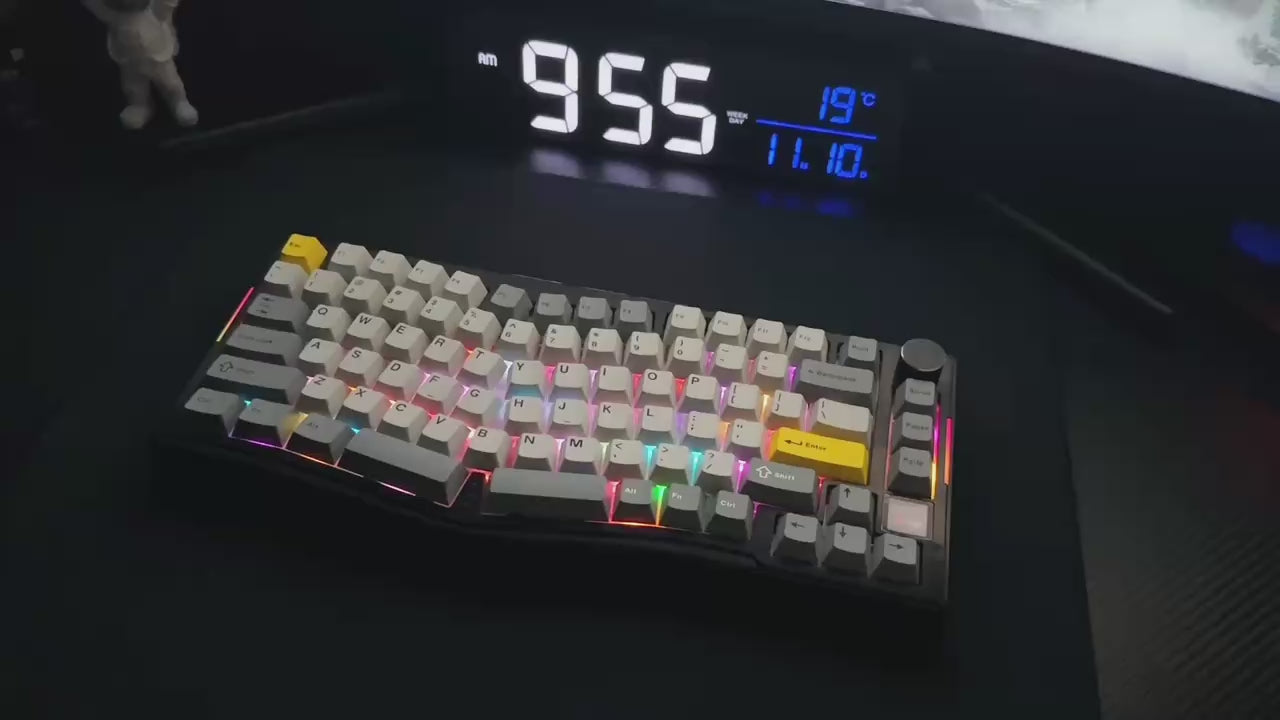 AJAZZ AKS075 Mechanical Keyboard Customized Alice Ergonomic Hot
