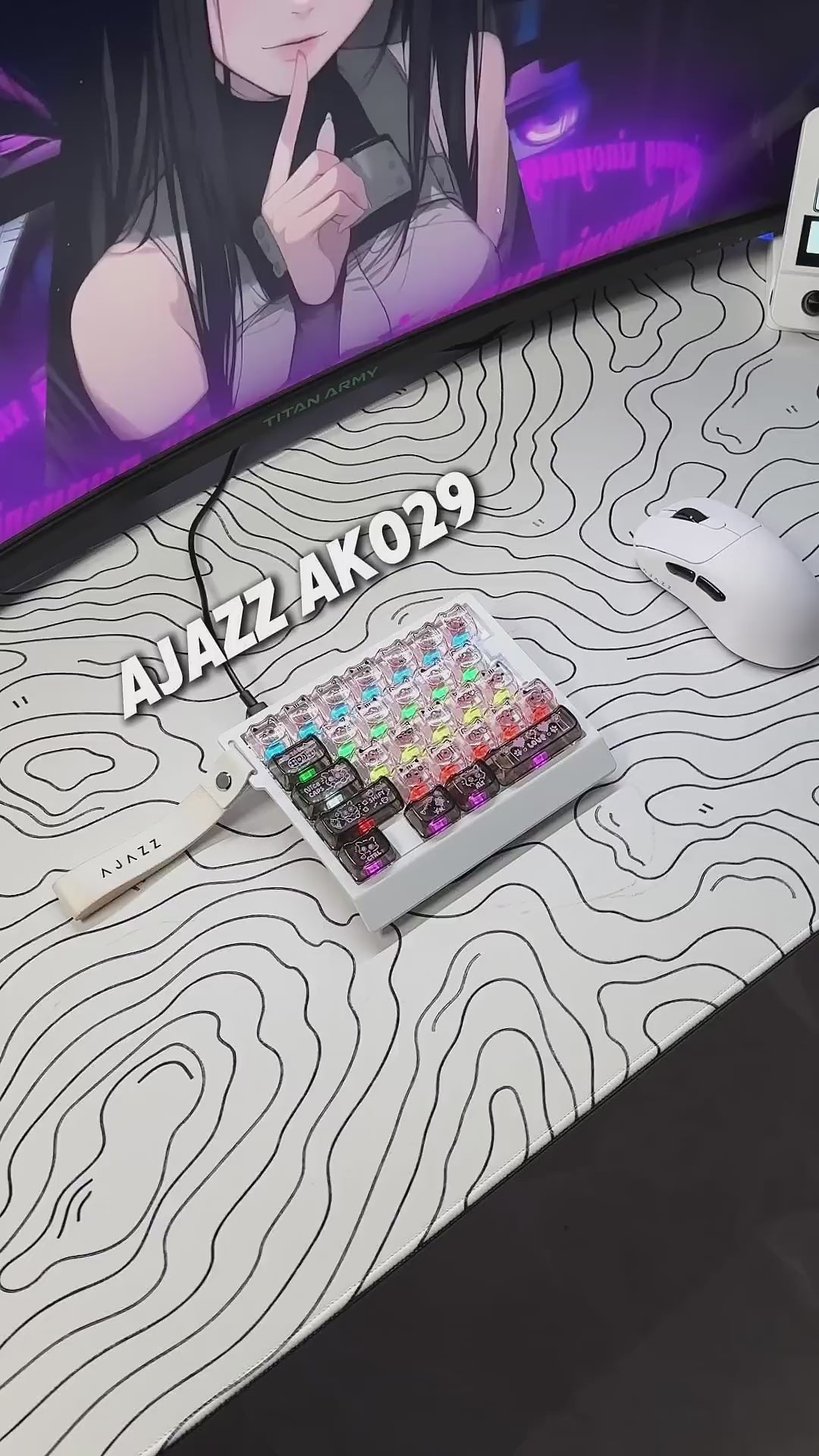 AJAZZ AK029 One-Handed Gaming Keyboard, 29-Key RGB, Full Key