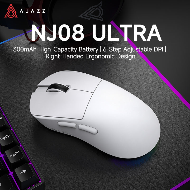 AJAZZ NJ08 ULTRA Wireless Gaming Mouse High-capacity 300mAh
