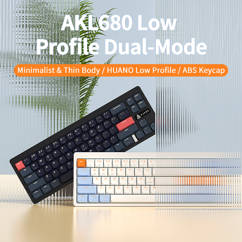 Ajazz AKL680 Wireless Low Profile Keyboard